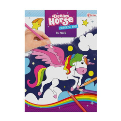  Omaľovánka A4- 96 strán jednorožec