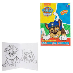 Omaľovánka s číslami  + samolepky A4 PAW Patrol