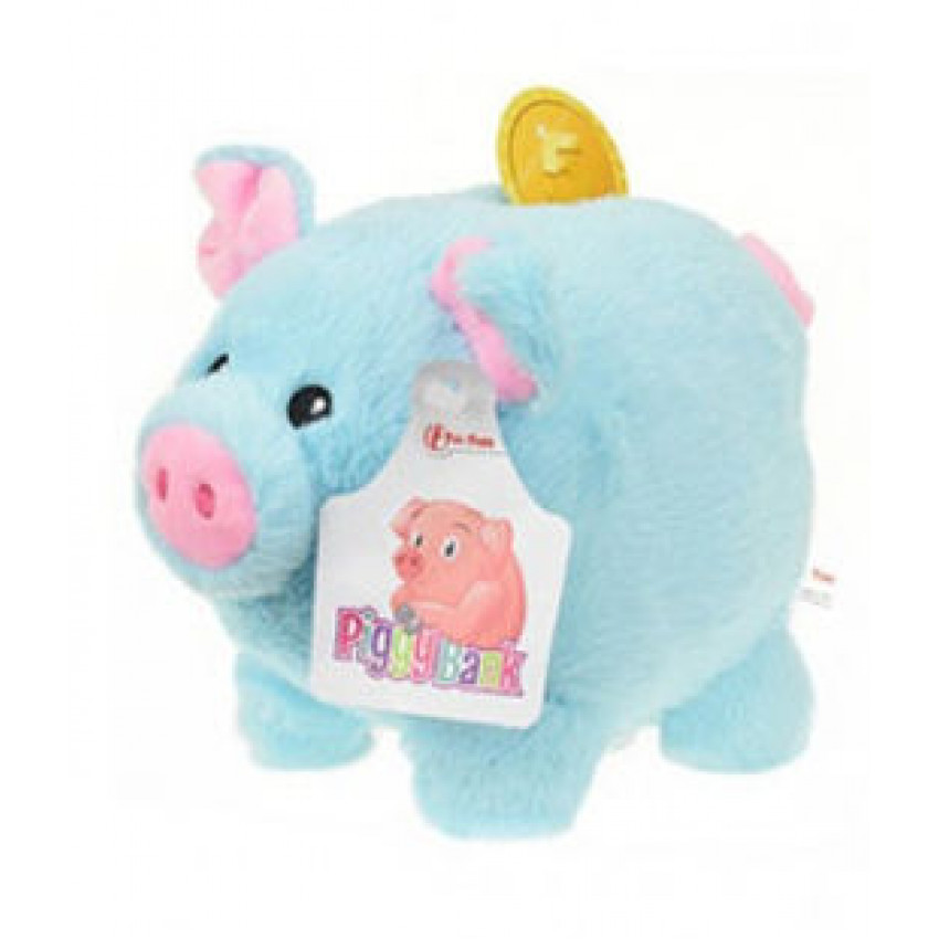 Toi Toys Pokladnička prasiatko modrá