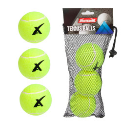 Tenisové loptičky -3ks v uzatvárateľnej sieťke