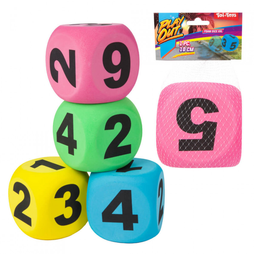 2ksPenové kocky na hranie, 10 cm