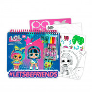 Kresliaci blok L.O.L. s fixkami a šablónou a samolepkami