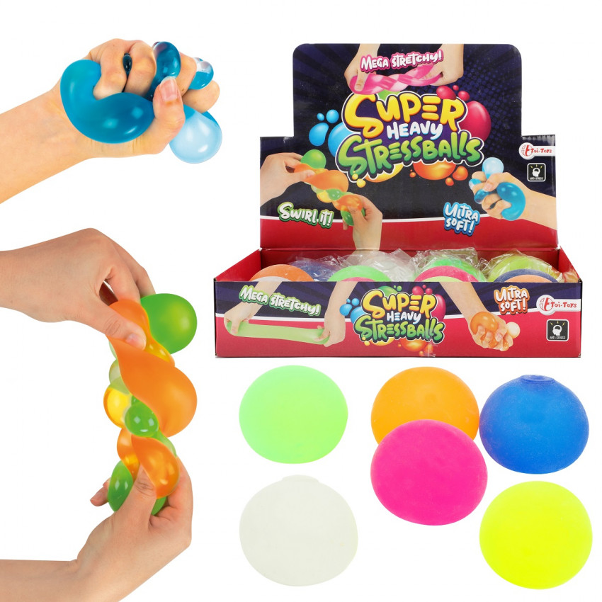 Mäkká antistresová strečová loptička