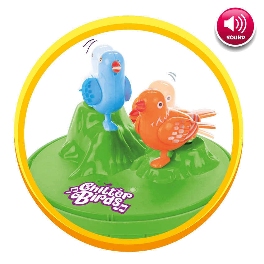 Klietka s pohyblivým vtáčikom na baterky