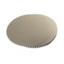 Tortová podložka strieborná kruh 28 cm