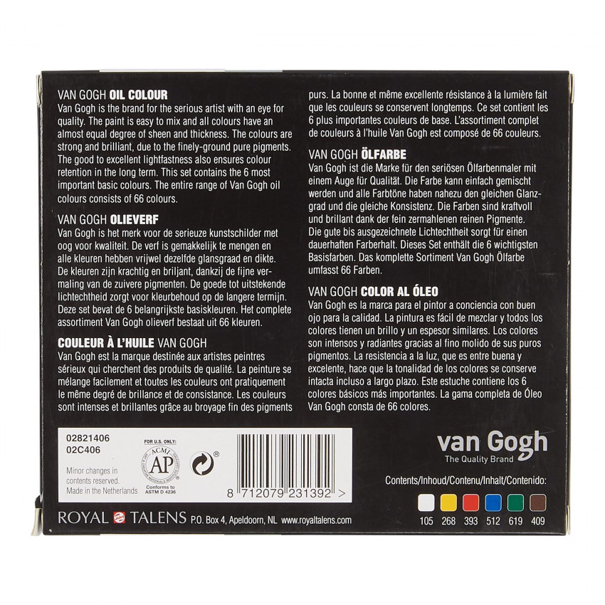 Van Gogh olejové farby 6x20 ml