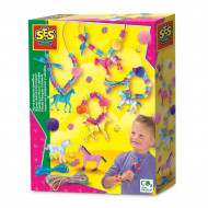 SES - Šperky s brmbolcami s koňmi - vyrobte si vlastné šperky - s príveskami a brmbolcami s koňmi