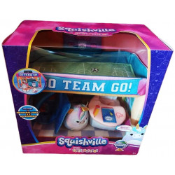 Sada hračiek Squishville SQM0325 Škola, super mäkká hracia súprava s 5 cm minifigúrkou a doplnkami