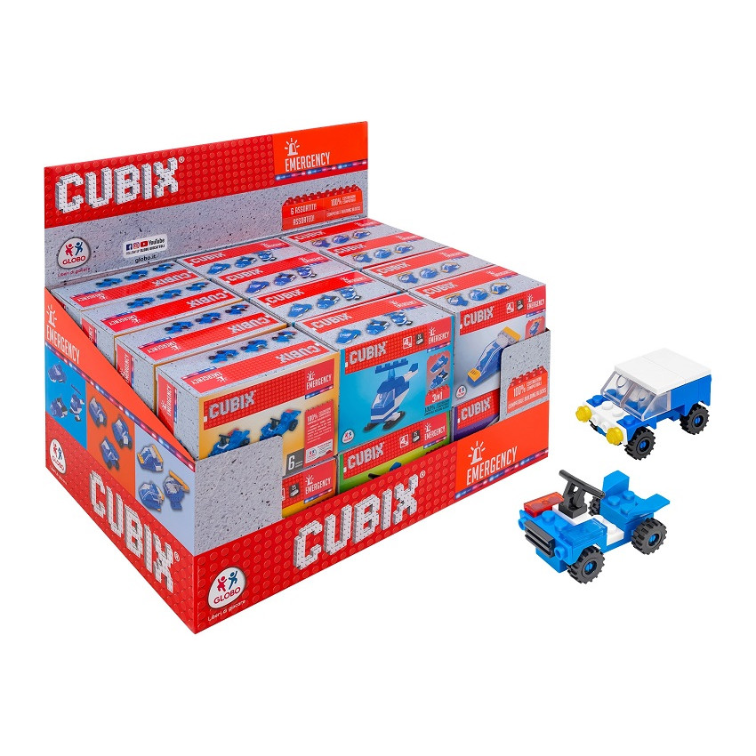 Skladačka Cubix polícia-modrá