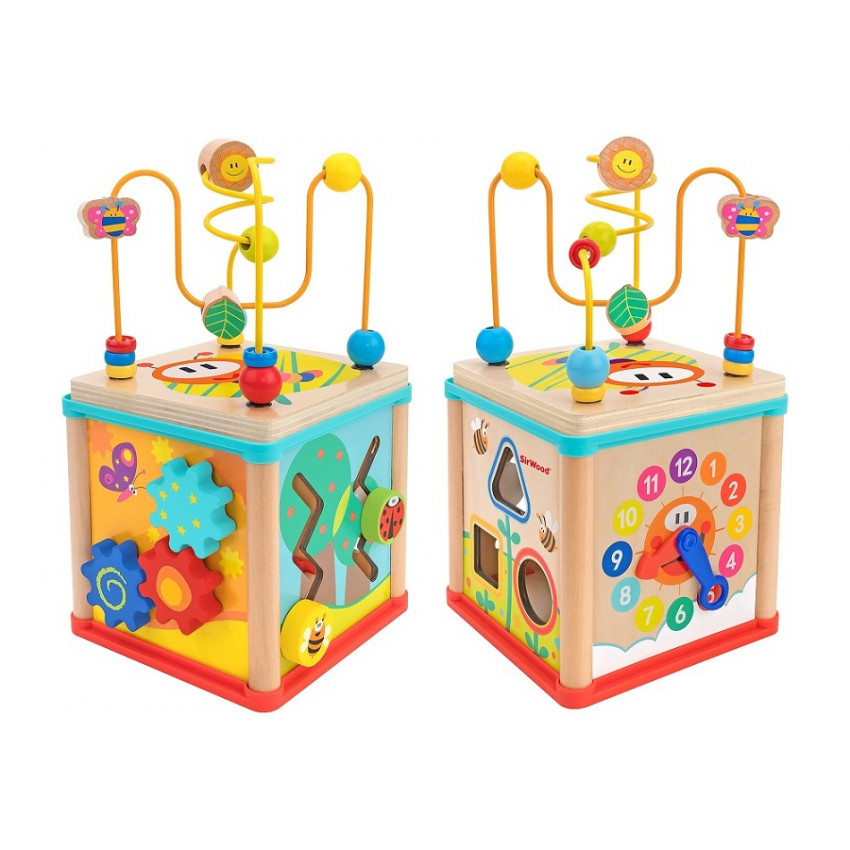 Drevenná multiaktívna kocka SIRWOOD