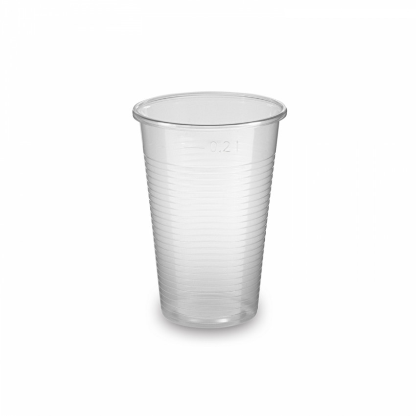 Pohár 200ml PP priehľadný 70 mm 100 ks