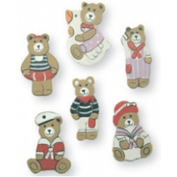 Drevenná ozdoba 2cm 24ks vločka