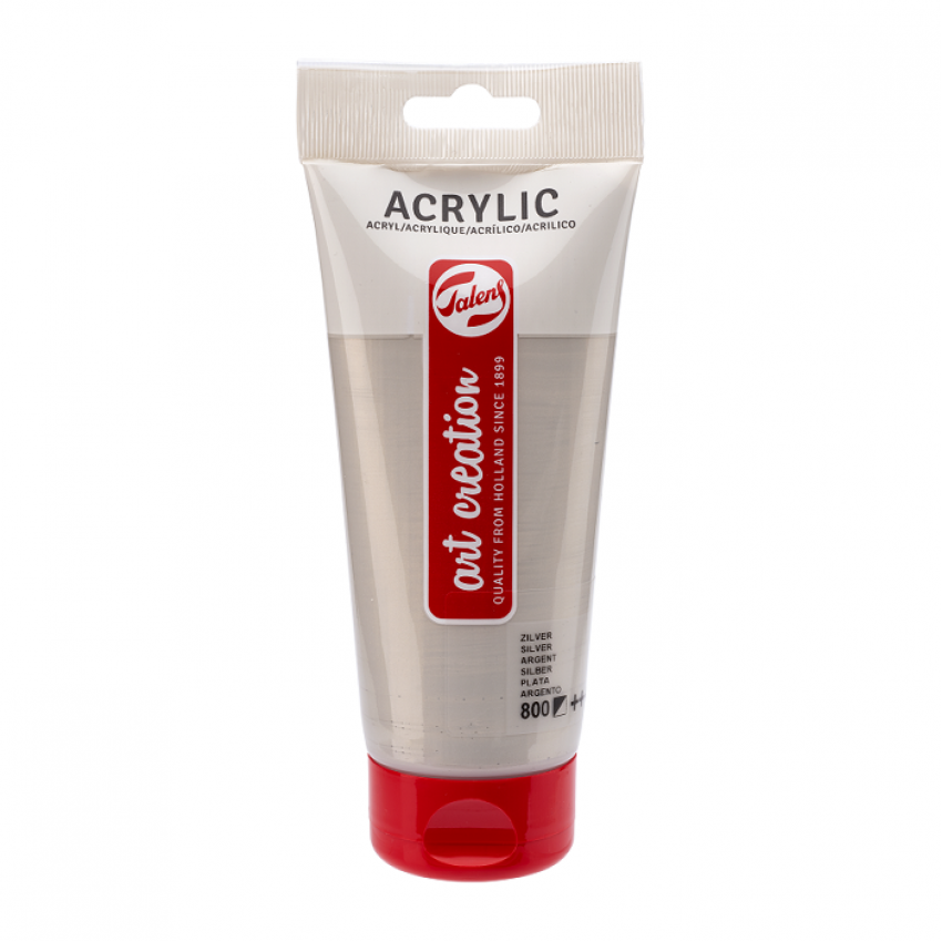 Talens Art Creation akrylová farba 200ml.- silver-800