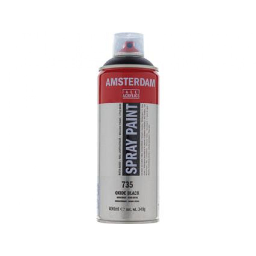 Amsterdam farba v spreji 400ml- 735-čierna