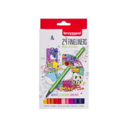 Bruynzeel perá trojhranné fineliners 24ks