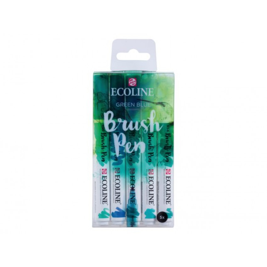 K-14.338 Ecoline- brush fixi/5-green blue