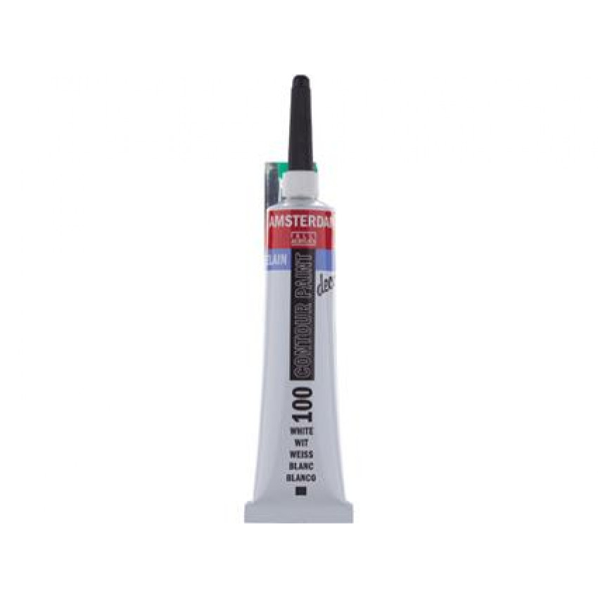 K-14.289-100-biela Obrysová farba 20ml na porcelán