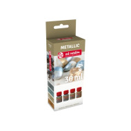 Farby metalické-sada/4x30ml