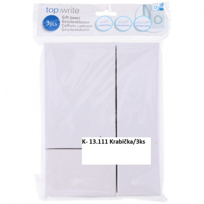 Krabička biela 3 ks