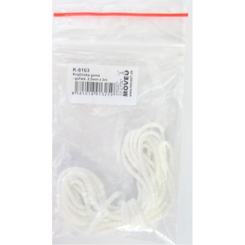 Krajčírska guma 2,5mm x 2m