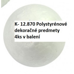 Polystyrénová guľa s priemerom 5cm 4ks
