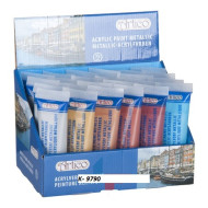 Akrylové farby metalické 75 ml