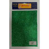 Glitrovaný papier-tmavo zelený