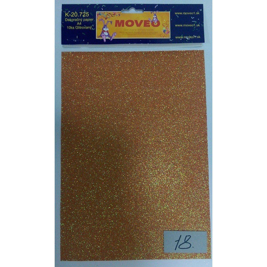 Glitrovaný papier-mramorovo-hnedý
