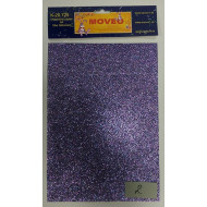 Glitrovaný papier- fialová