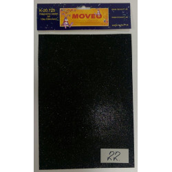 Glitrovaný papier-čierny