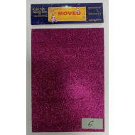 Glitrovaný papier-tmavo ružovo-fialový