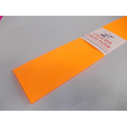 Krepový papier-neón-bledo-oranžový