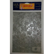 Tepaný papier-10 strieborný