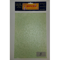 Tepaný papier-5 bledo zelený