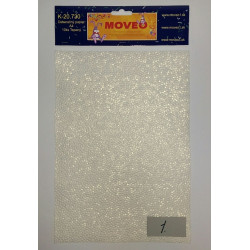 Tepaný papier-1 biely