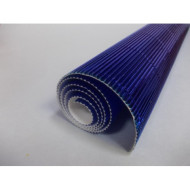 K-20.019 Kartón vlnitý 50x70cm - modrý-metál