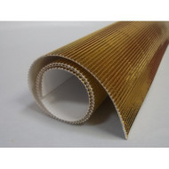 K-20.019 Kartón vlnitý 50x70cm - zlatý-metál