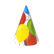 Párty klobúky balóny 6ks
