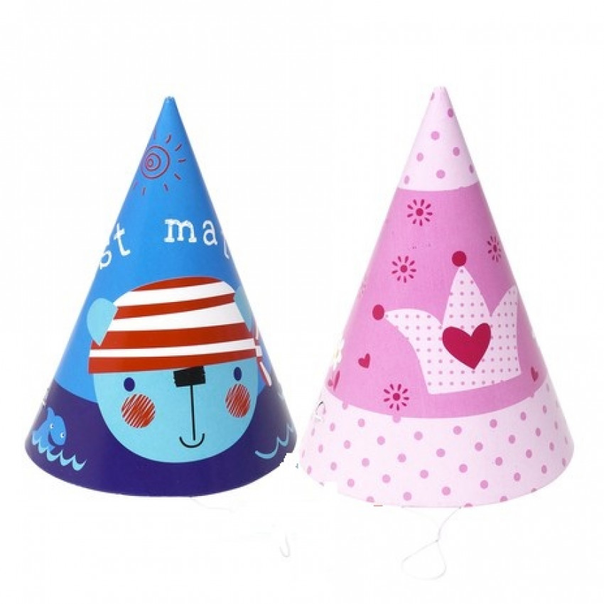 Párty klobúky pirát,princezné 6ks