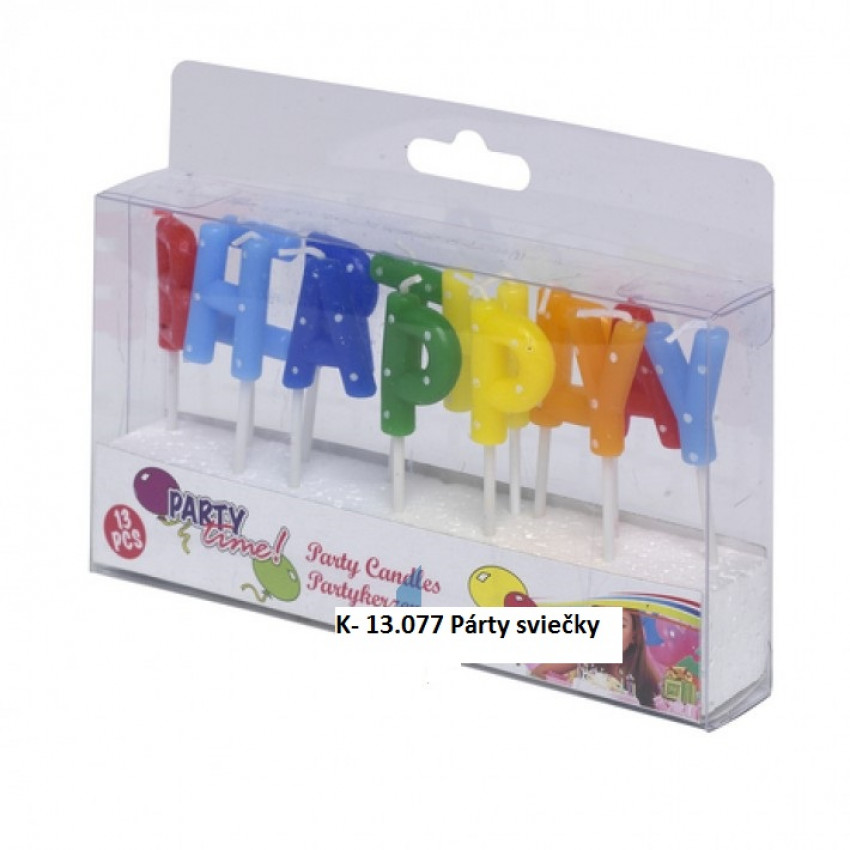 K-13.077 Párty sviečky HAPPY BRITHDAY