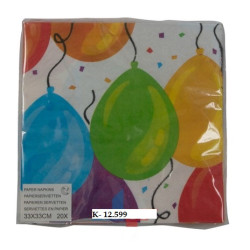 Párty servítky 33x33cm-balóny
