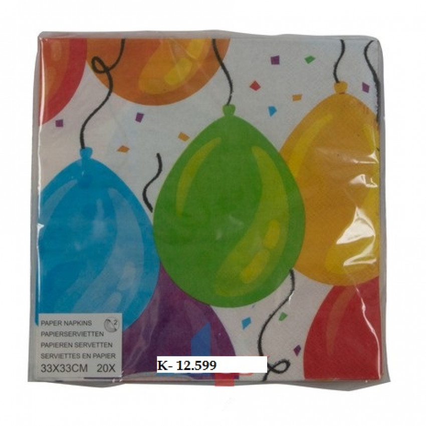 Párty servítky Balóny 20 ks