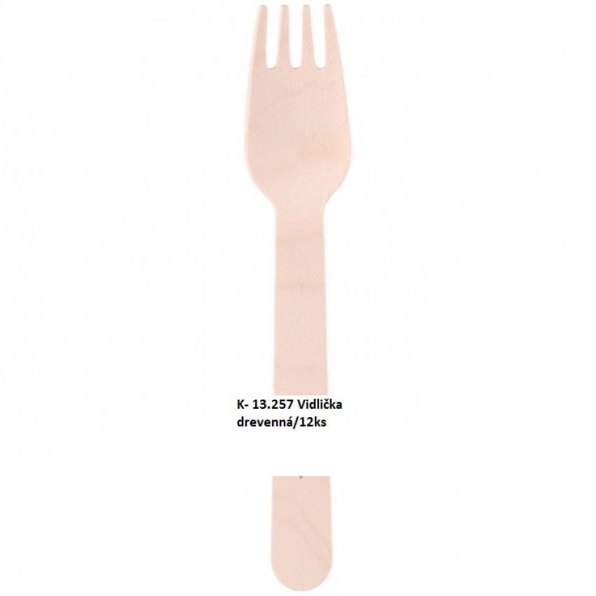 K-13.257 Vidlička drevenná/12ks