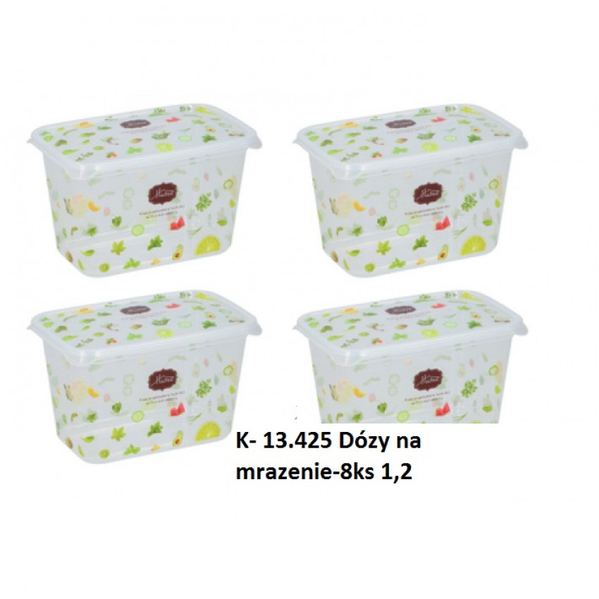 Dózy na mrazenie-8ks 1,2l