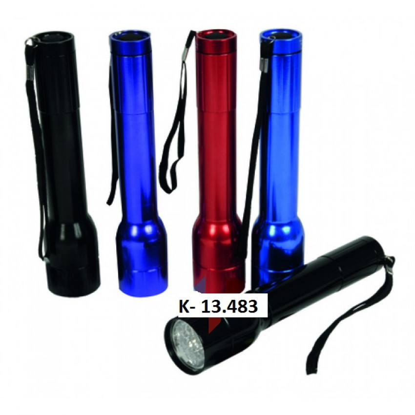 Baterka kovová-20cm-12led