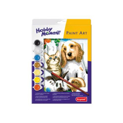 Maliarska sada-obraz- pes a mačka