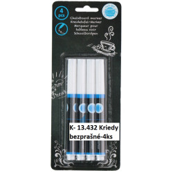Kriedy na tabulu bezprašné 4 ks