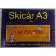 MOVEO Skicár A 3 20 listový