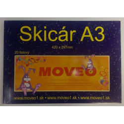 MOVEO Skicár A 3 20 listový