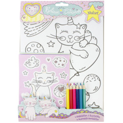 Maliarska sada mačky